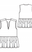 Блузка з V-подібним вирізом і баскою - фото 3