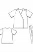 Блуза трикотажная с короткими рукавами - фото 3