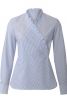 Блуза сорочкового крою з баскою - фото 2