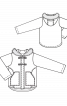 Дитяча куртка дафлкот зі штучним хутром на капюшоні - фото 3