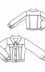 Джинсовая куртка с привязанными рукавами - фото 3