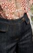 Брюки в джинсовом стиле с высокой талией - фото 4