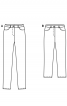 Брюки вузькі в стилі класичних джинсів - фото 4