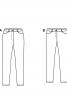Брюки в джинсовому стилі з низькою посадкою - фото 4