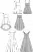 Сукня коктейльна на бретелях - фото 3