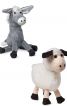 Мягкие игрушки Осел и Овца - фото 1