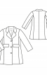 Пальто классического кроя с рельефными швами - фото 3