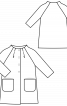 Пальто расклешенного кроя с рукавами реглан - фото 3