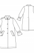 Пальто однобортное с отложным воротником - фото 3