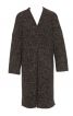 Пальто в стиле оверсайз из вязаного полотна - фото 2