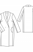 Пальто прямого крою із шалевим коміром - фото 3