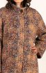 Пальто прямого кроя из вязаного полотна - фото 2