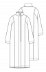 Пальто прямого кроя из вязаного полотна - фото 3