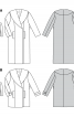 Пальто прямого силуету з широким шалевим коміром - фото 5
