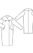 Пальто двобортне з широким коміром - фото 2