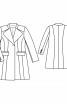 Пальто з коміром-стойкою і широкими лацканами - фото 3