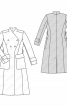 Пальто приталеного силуету з коміром-стойкою - фото 3