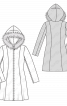 Пальто приталеного силуету з капюшоном - фото 3
