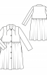 Пальто силуету ампір із відкладним коміром - фото 3