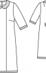 Сукня прямого крою з відкладним коміром - фото 3