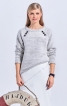 Пуловер прямого крою з рукавами реглан - фото 1