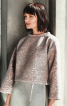 Пуловер с имитацией воротника-стойки - фото 1