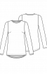 Пуловер класичного крою з круглим вирізом - фото 3