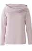Пуловер реглан із задрапірованим коміром - фото 2