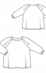 Блуза широкого кроя с рукавами реглан - фото 3