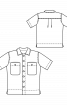 Сорочка з кишенями і короткими рукавами - фото 3