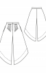 Спідниця-брюки зі складками біля пояса - фото 3
