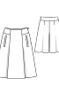 Спідниця-брюки з відлітним полотнищем - фото 3