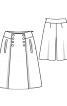 Спідниця-брюки з полотнищем на ґудзиках - фото 3