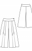 Спідниця-брюки вільного крою зі складками - фото 3