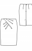 Спідниця-олівець з асиметричними складками - фото 3