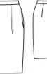Спідниця-тюльпан із шовкової саржі - фото 3