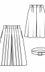 Спідниця-шорти розкльошеного силуету - фото 3