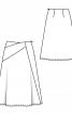 Спідниця міді А-силуету з рельєфними швами - фото 3
