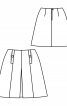 Юбка А-силуэта со встречной складкой - фото 3