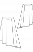 Спідниця А-силуету з асиметричним низом - фото 3
