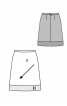 Спідниця А-силуету з широкою каймою - фото 3