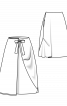 Спідниця А-силуету з оригінальним кроєм - фото 3