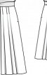 Спідниця широкого крою зі складками і поясом - фото 3