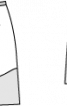 Спідниця лоденова в стилі колор-блок - фото 3
