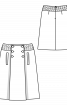 Спідниця А-силуету на широкому поясі - фото 3