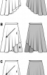 Юбка расклешенного силуэта с асимметричным низом - фото 3