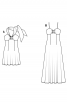 Сукня міні з широкою бретеллю-петлею - фото 4