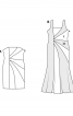 Сукня вечірня з рельєфними деталями крою - фото 4