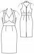 Сукня-футляр із бретеллю-петлею - фото 3