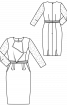 Сукня приталеного крою з ажурними рукавами - фото 3